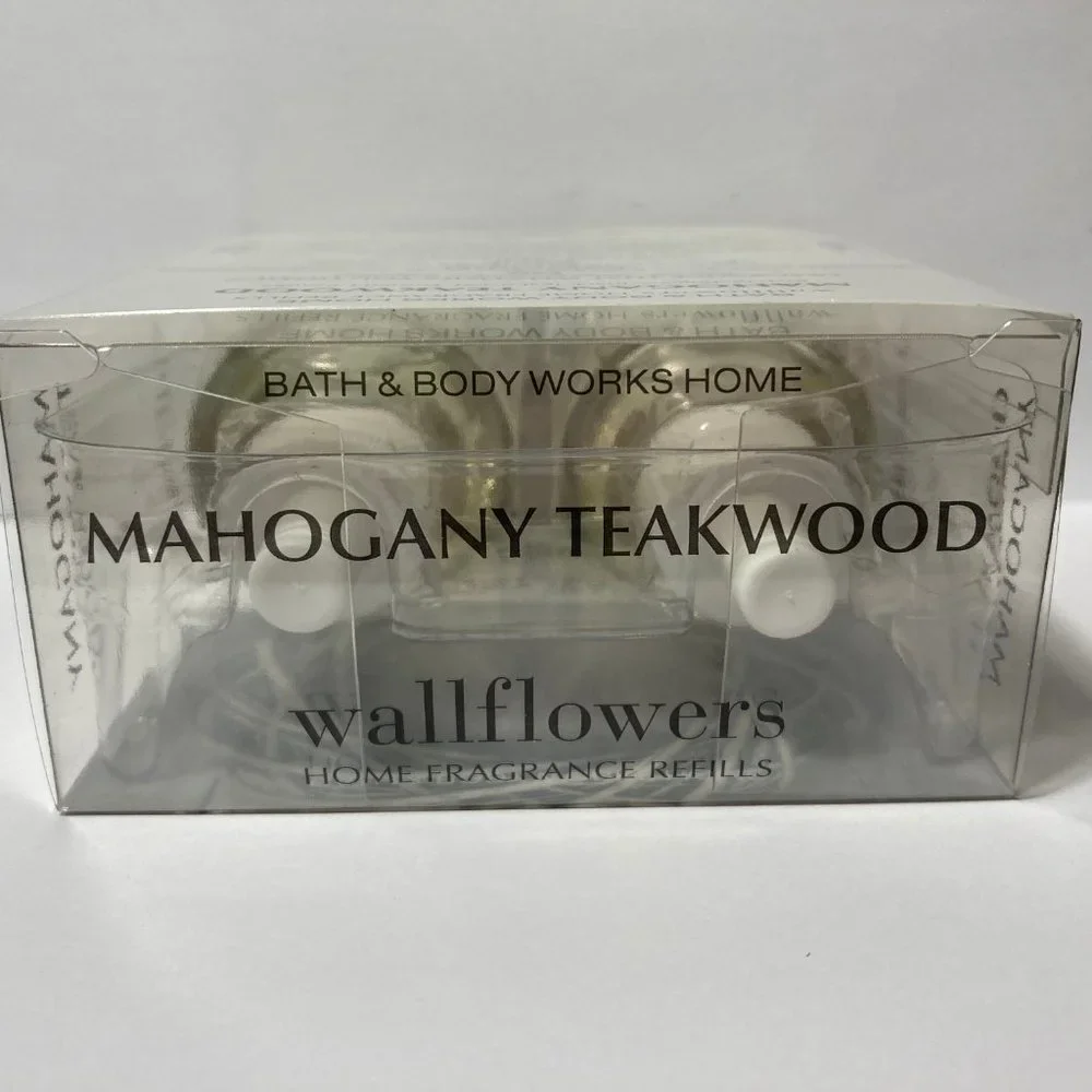 3 Bath & Body Works Wallflowers 2pk Mahogany Teak
